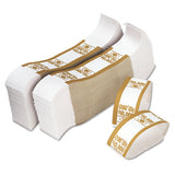 Self-adhesive Currency Straps, Mustard, $10,000 In $100 Bills, 1000 Bands-pack