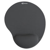 Mouse Pad W-gel Wrist Pad, Nonskid Base, 10-3-8 X 8-7-8, Blue