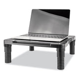 Single Level Monitor Riser, 13 1-8" X 13 1-2" X 4", Black