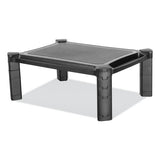 Large Monitor Stand With Cable Management, 12.99" X 17.1", Black