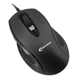 Full-size Wired Optical Mouse, Usb 2.0, Right Hand Use, Black