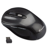 Wireless Optical Mouse With Micro Usb, 2.4 Ghz Frequency-32 Ft Wireless Range, Left-right Hand Use, Gray-black