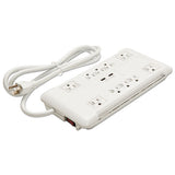 Surge Protector, 7 Outlets, 4 Ft Cord, 1080 Joules, White