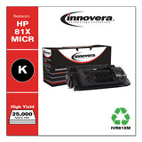 Remanufactured Black High-yield Micr Toner, Replacement For Hp 81xm (cf281xm), 25,000 Page-yield