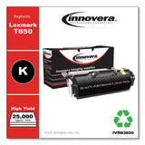 Remanufactured Black Toner, Replacement For Lexmark T650 (t650h21a), 25,000 Page-yield