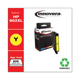 Remanufactured Yellow High-yield Ink, Replacement For Hp 902xl (t6m10an), 825 Page-yield