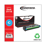 Remanufactured Cyan High-yield Toner, Replacement For Dell 3115 (310-8379), 8,000 Page-yield