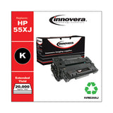 Remanufactured Black Extended-yield Toner, Replacement For Hp 55x (ce255xj), 20,000 Page-yield
