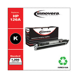 Remanufactured Black Toner, Replacement For Hp 126a (ce310a), 1,200 Page-yield