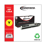 Remanufactured Yellow Toner, Replacement For Hp 126a (ce312a), 1,000 Page-yield