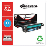 Remanufactured Cyan Toner, Replacement For Hp 654a (cf331a), 15,000 Page-yield