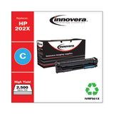 Remanufactured Cyan High-yield Toner, Replacement For Hp 202x (cf501x), 2,500 Page-yield
