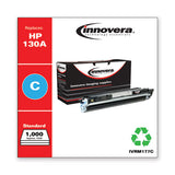 Remanufactured Cyan Toner, Replacement For Hp 130a (cf351a), 1,000 Page-yield