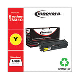 Remanufactured Yellow Toner, Replacement For Brother Tn310y, 1,500 Page-yield