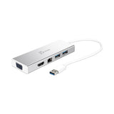 Dual Monitor Docking Station For Pc-mac, Silver