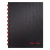 Twinwire Hardcover Notebook, Wide-legal Rule, Black Cover, 11 X 8.5, 70 Sheets