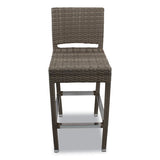 Gama Series Barstools, Supports Up To 300 Lb, 31.25" Seat Height, Ivory Seat, Ivory Back, Ivory Base