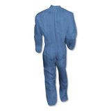 A60 Elastic-cuff, Ankle & Back Coveralls, Blue, Large, 24-case