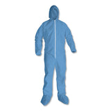 A65 Hood & Boot Flame-resistant Coveralls, Blue, 2x-large, 25-carton