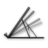 Smartfit Easy Riser Laptop Cooling Stand, 13 X 9.5 X 0.8 To 7.1, Black