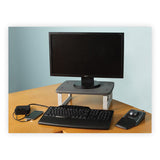 Smartfit Monitor Stand Plus, 16.2w X 2.2d X 6h, Black