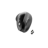 Pro Fit Ergo Vertical Wireless Mouse, 2.4 Ghz Frequency-65.62 Ft Wireless Range, Right Hand Use, Black