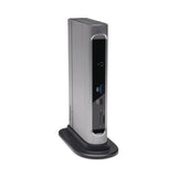 Sd5600t Thunderbolt 3 And Usb-c Dual 4k Hybrid Docking Station, Black-silver