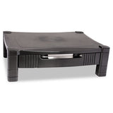 Height-adjustable Stand With Drawer, 17 X 13 1-4 X 3 To 6 1-2, Black