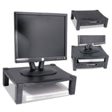 Two Level Stand, Removable Drawer, 17 X 13 1-4 X 3-1-2 To 7, Black
