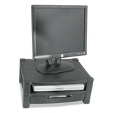 Two Level Stand, Removable Drawer, 17 X 13 1-4 X 3-1-2 To 7, Black