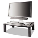 Wide Two-level Stand, Height-adjustable, 20 X 13 1-4, Black