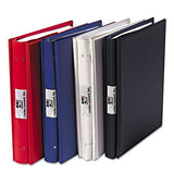 Varicap Expandable Binder, 2 Posts, 6" Capacity, 11 X 8.5, White