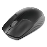M190 Wireless Optical Mouse, 2.4 Ghz Frequency-33 Ft Wireless Range, Left-right Hand Use, Black-gray