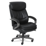 Woodbury Big And Tall Executive Chair, Supports Up To 400 Lbs., Brown Seat-brown Back, Weathered Sand Base