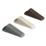 Big Foot Doorstop, No Slip Rubber Wedge, 2.25w X 4.75d X 1.25h, Gray