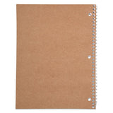 Spiral Notebook, 1 Subject, Wide-legal Rule, Assorted Color Covers, 10.5 X 7.5, 70 Sheets