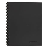 Wirebound Business Notebook, Wide-legal Rule, Black Cover, 11 X 8.5, 80 Sheets