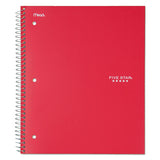 Wirebound Notebook, 1 Subject, Medium-college Rule, Randomly Assorted Covers, 11 X 8.5, 100 Sheets, 6-pack