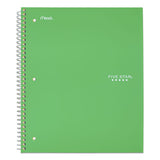 Wirebound Notebook, 5 Subjects, Wide-legal Rule, Randomly Assorted Color Covers, 10.5 X 8, 200 Sheets