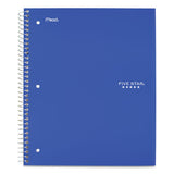 Wirebound Notebook, 5 Subjects, Wide-legal Rule, Randomly Assorted Color Covers, 10.5 X 8, 200 Sheets
