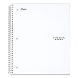 Wirebound Notebook, 5 Subjects, Wide-legal Rule, Randomly Assorted Color Covers, 10.5 X 8, 200 Sheets