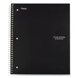 Wirebound Notebook, 5 Subjects, Wide-legal Rule, Randomly Assorted Color Covers, 10.5 X 8, 200 Sheets
