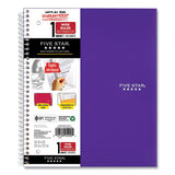 Wirebound Notebook, 1 Subject, Wide-legal Rule, Assorted Color Covers,10.5 X 8, 100 Sheets