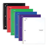 Wirebound Notebook, 1 Subject, Medium-college Rule, Green Cover, 11 X 8.5, 100 Sheets