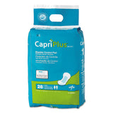 Capri Plus Bladder Control Pads, Ultra Plus, 8" X 17", 28-pack, 6-carton