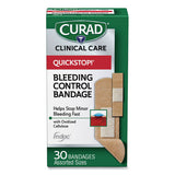 Quickstop Flex Fabric Bandages, Assorted, 30-box