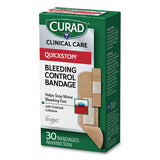 Quickstop Flex Fabric Bandages, Assorted, 30-box