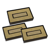 Un-inked Replacement Pad For Self-inking Stamps, Two-color, Compatible With All Ink Colors, 1.88 X 1.13, 3-pack