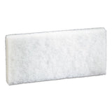 Doodlebug Scrub Pad, 4.6" X 10", White, 5-pack, 4 Packs-carton