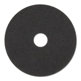 Low-speed Stripper Floor Pad 7200, 17" Diameter, Black, 5-carton